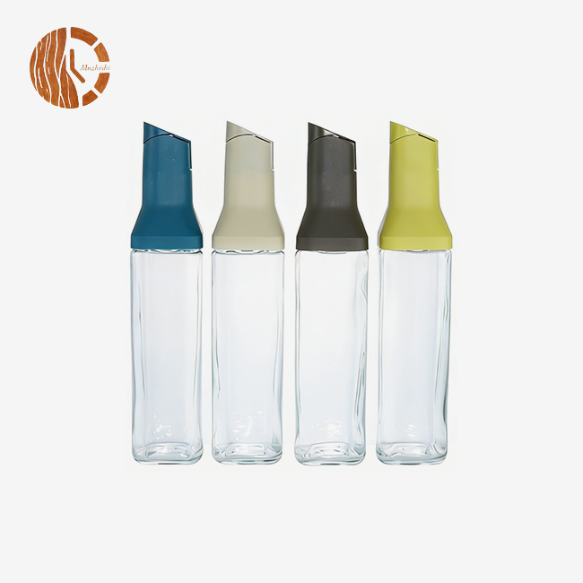 Glass Oil & Vinegar Dispenser Bottle with Leak-Proof Pour Spout